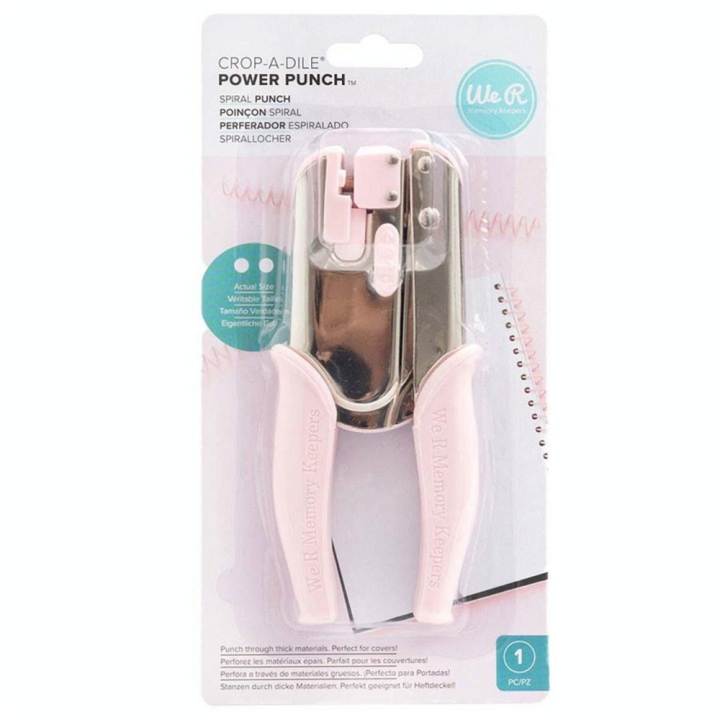 Perforatrice pour spirales à reliure Crop-A-Dile Spiral Punch - We R Memory Keepers - Rougier et Plé