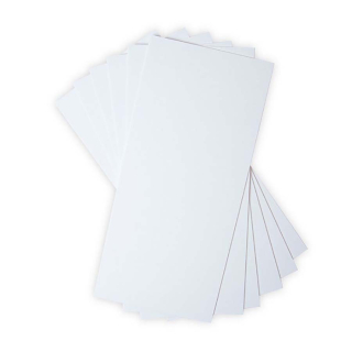 Planches de carton blanc 15,2 x 33 cm Blanc 6 pcs - Sizzix - Rougier et Plé