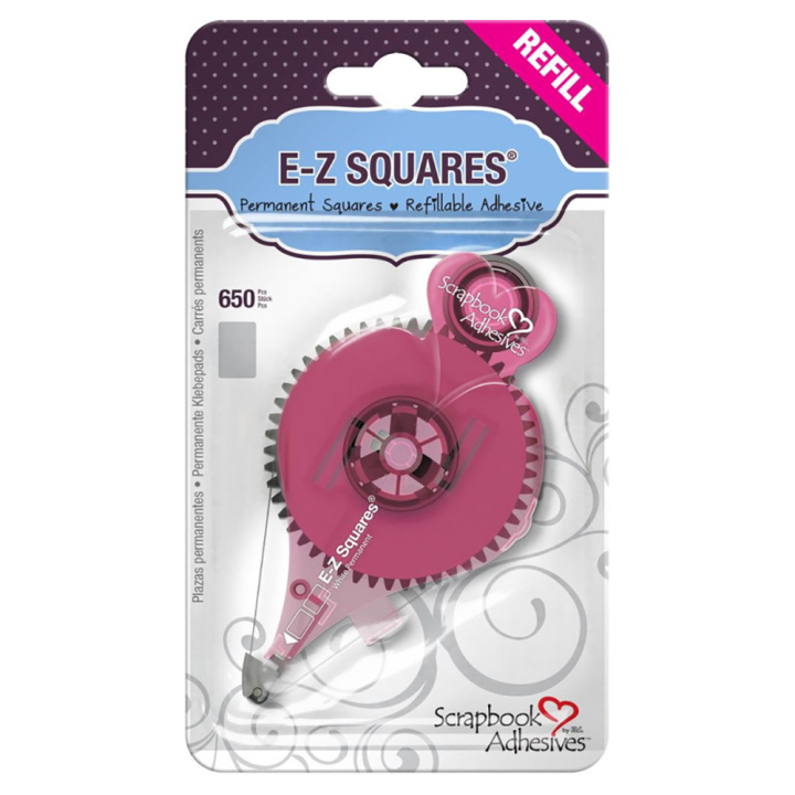 Recharge adhésif permanent Double-face E-Z Squares - Scrapbook Adhesives - Rougier et Plé