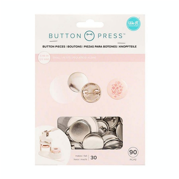 Recharges de machine à badges Button Press Petit format 25 mm 30 pcs - We R Memory Keepers - Rougier et Plé
