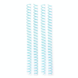 Spirales à reliure 1,6 cm Aqua 4 pcs - We R Memory Keepers - Rougier et Plé