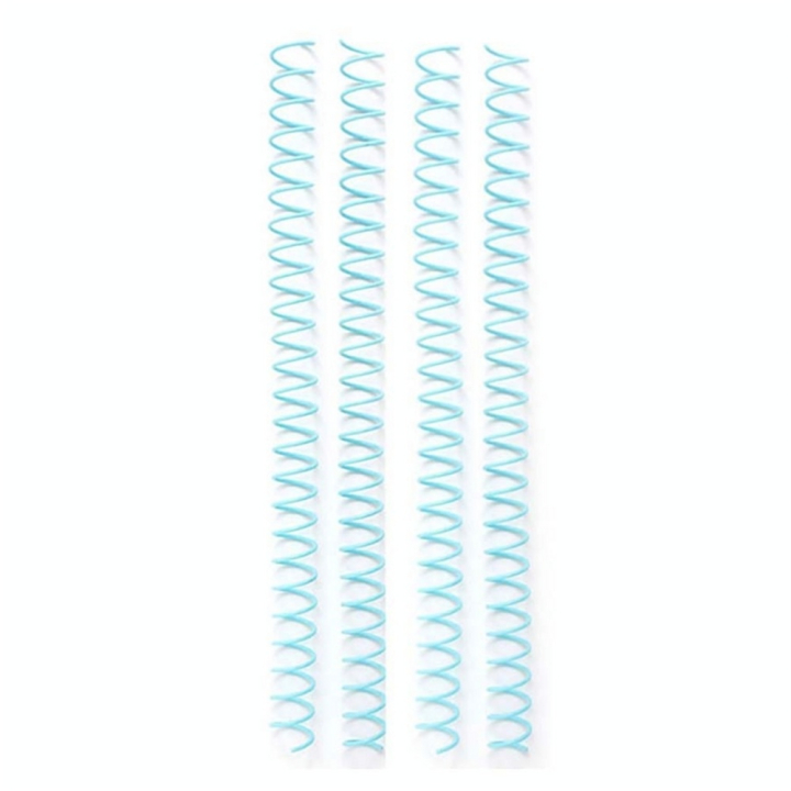 Spirales à reliure 1,6 cm Aqua 4 pcs - We R Memory Keepers - Rougier et Plé