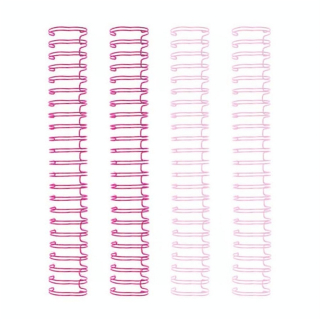 Spirales à reliure 1,6 cm Rose 4 pcs - We R Memory Keepers - Rougier et Plé