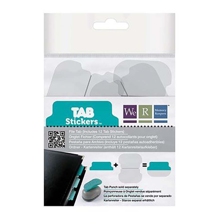 Autocollants à classeur Onglets 12 pcs - We R Memory Keepers - Rougier et Plé