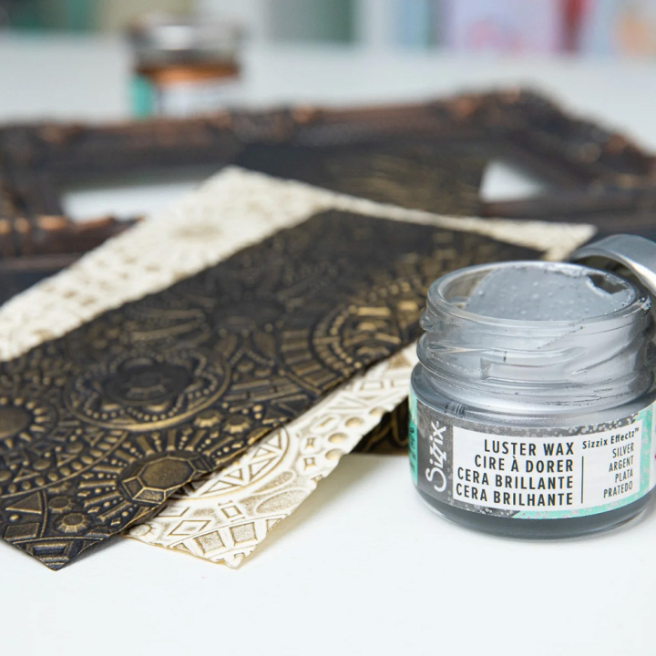 Cire à dorer 20 ml Argent - Sizzix - Rougier et Plé