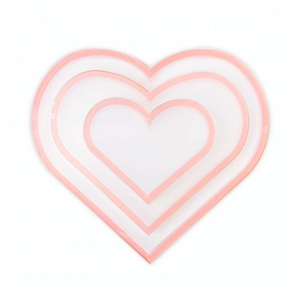 Cœurs transparents pour Carte à secouer 3 pcs - Sizzix - Rougier et Plé