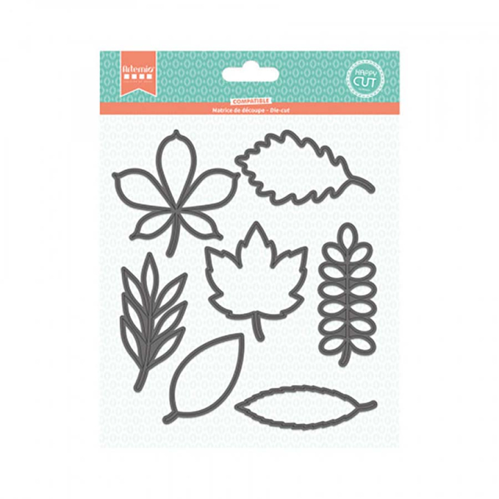 Matrice de découpe Die Feuilles 7 pcs - Artemio - Rougier et Plé