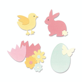 Matrice de découpe Thinlits Die Set de formes de Pâques - Sizzix - Rougier et Plé