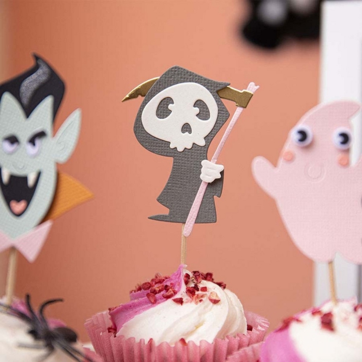 Set Tampon transparent & Matrice de découpe Framelits Die - Spooky Friends 3 pcs - Sizzix - Rougier et Plé