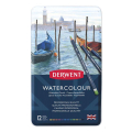 Crayon de couleur aquarellable Watercolour Boîte métal 12 pcs - Derwent - Rougier et Plé