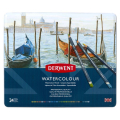 Crayon de couleur aquarellable Watercolour Boîte métal 24 pcs - Derwent - Rougier et Plé