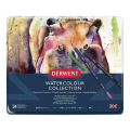 Crayon de couleur aquarellable Watercolour Collection Boîte métal 24 pcs - Derwent - Rougier et Plé