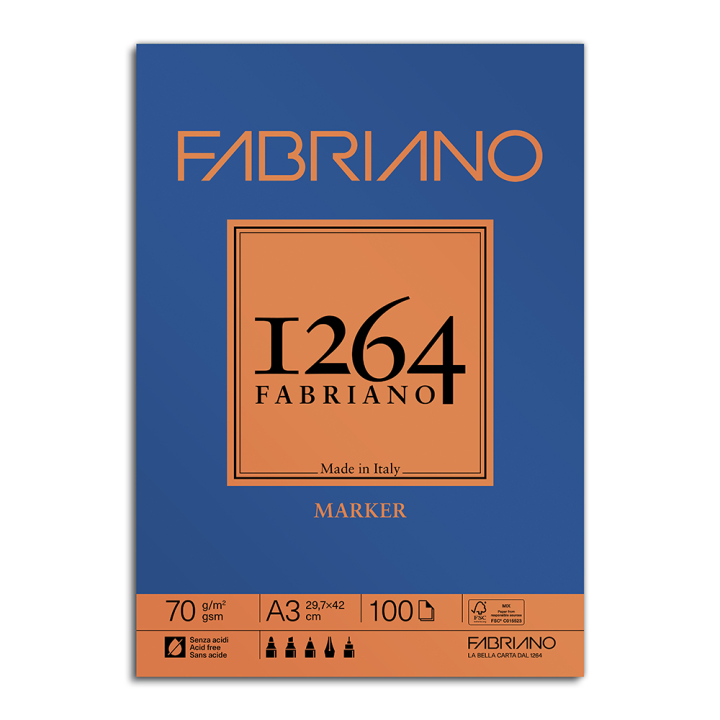 Bloc Papier Marqueur 70 g/m² - Fabriano - Rougier et Plé