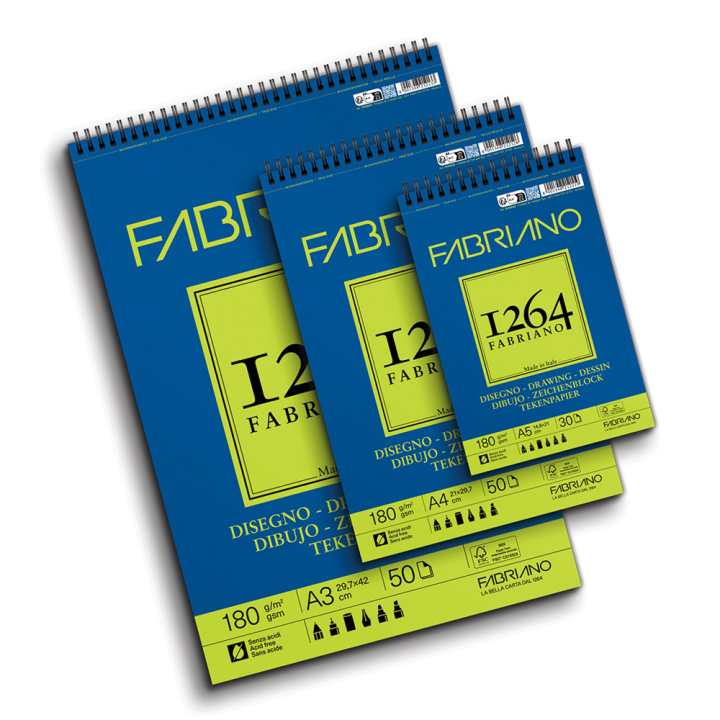 Bloc Papier Dessin 180 g/m² Spirale - Fabriano - Rougier et Plé
