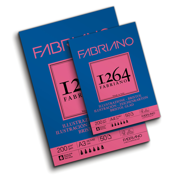 Bloc Papier Bristol 200 g/m² - Fabriano - Rougier et Plé