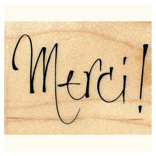 Tampon en bois Merci ! - Artemio - Rougier et Plé