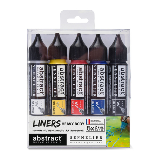 Peinture acrylique Abstract liner 5 x 27 ml Set Découverte - Sennelier - Rougier et Plé