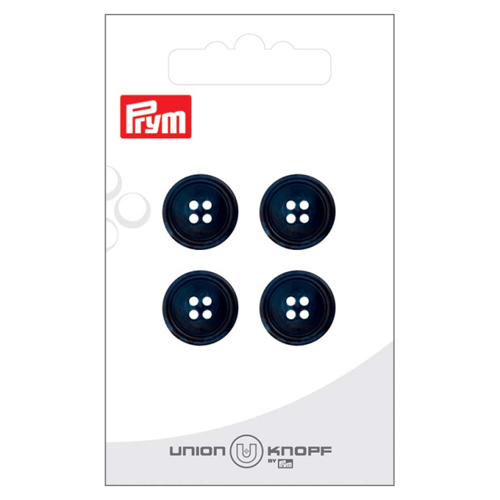 Bouton Polyester ø 15 mm 4 pcs Avec rebord - Prym - Rougier et Plé