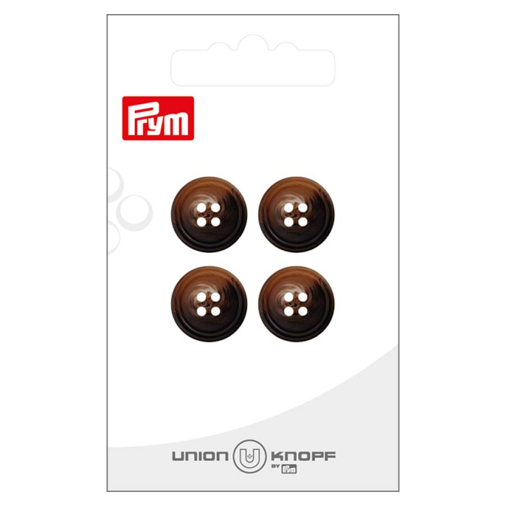 Bouton Polyester ø 15 mm 4 pcs Avec rebord - Prym - Rougier et Plé