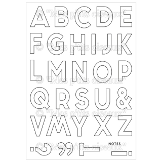 Tampons transparents Alphabet contours - Mes ptits ciseaux - Rougier et Plé