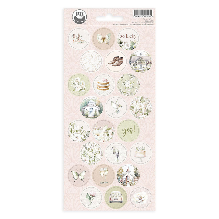 Love and Lace Stickers - P13 - Rougier et Plé