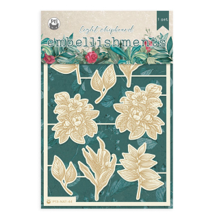 Naturalist Chipboard aggloméré fleurs 8 pcs - P13 - Rougier et Plé