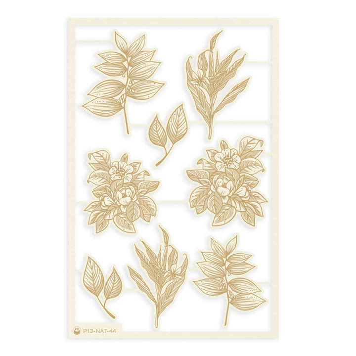 Naturalist Chipboard aggloméré fleurs 8 pcs - P13 - Rougier et Plé