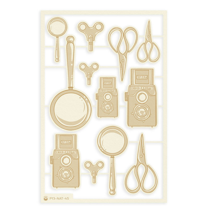 Naturalist Chipboard aggloméré accessoires 9 pcs - P13 - Rougier et Plé