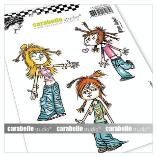 Tampon Cling 10,5 x 14,8 cm Adolescentes 3 pcs - Carabelle Studio - Rougier et Plé