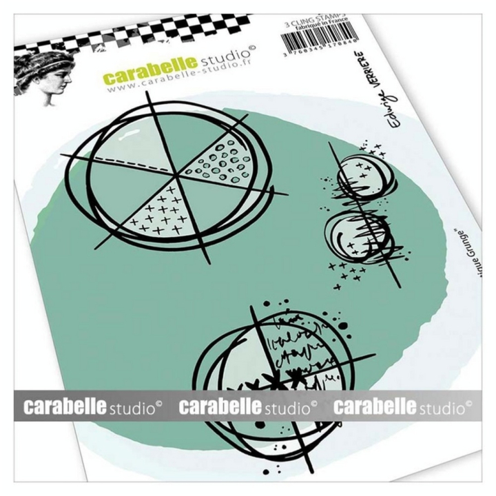Tampon Cling 10,5 x 14,8 cm Chromatique Grunge 3 pcs - Carabelle Studio - Rougier et Plé