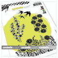 Tampon Cling 10,5 x 14,8 cm Nature fleurie 4 pcs - Carabelle Studio - Rougier et Plé