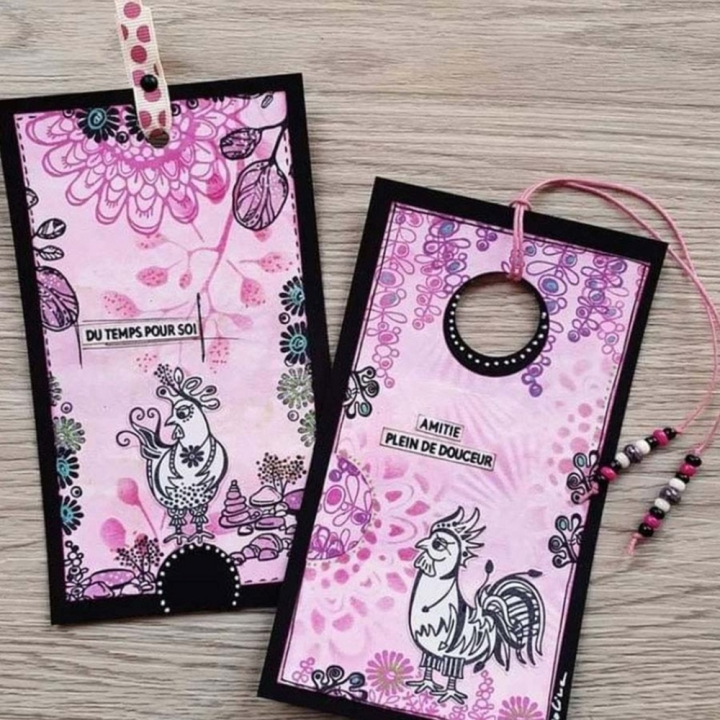 Tampon Cling 10,5 x 14,8 cm La famille Poulette 3 pcs - Carabelle Studio - Rougier et Plé