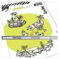 Tampon Cling 10,5 x 14,8 cm Les Poulettes 3 pcs - Carabelle Studio - Rougier et Plé