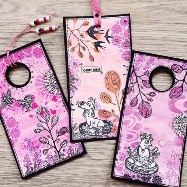 Tampon Cling 10,5 x 14,8 cm Les Poulettes 3 pcs - Carabelle Studio - Rougier et Plé