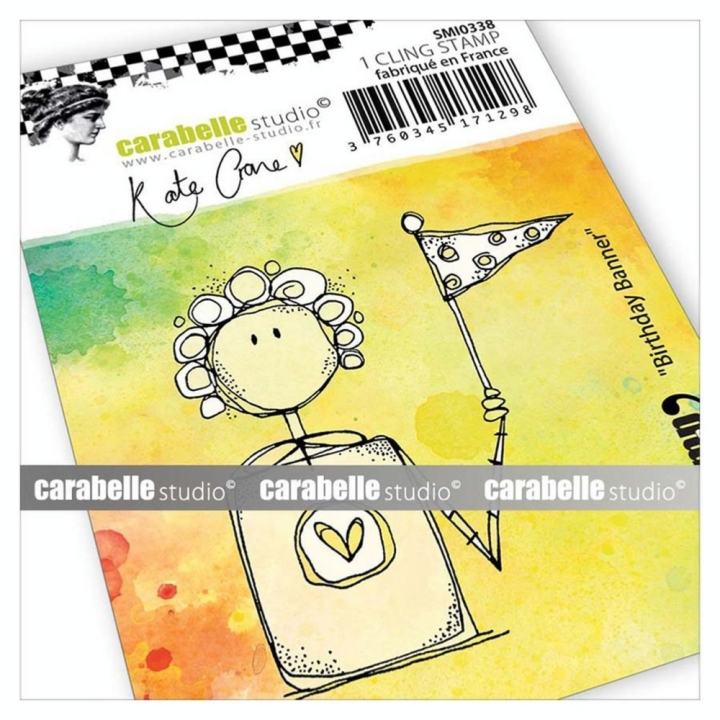 Tampon Cling 5 x 6 cm Birthday Banner - Carabelle Studio - Rougier et Plé