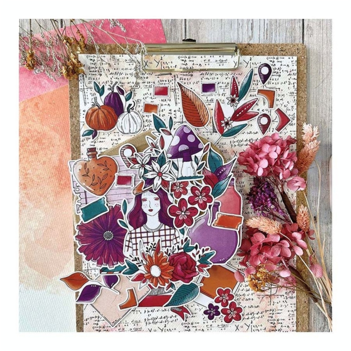 Découpes en papier Cabinet de curiosités 40 pcs - Chou & Flowers - Rougier et Plé