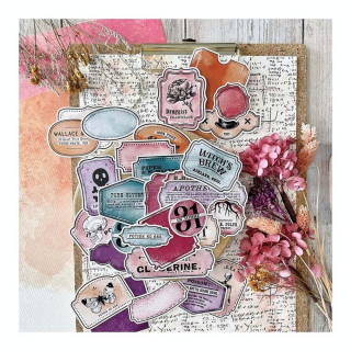 Découpes en papier Die cuts Étiquettes d'apothicaire 30 pcs - Chou & Flowers - Rougier et Plé