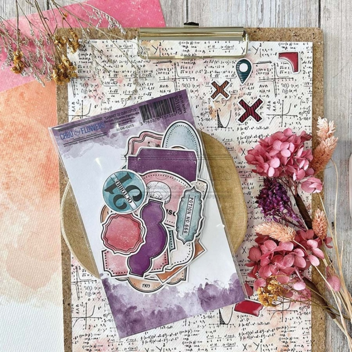 Découpes en papier Die cuts Étiquettes d'apothicaire 30 pcs - Chou & Flowers - Rougier et Plé