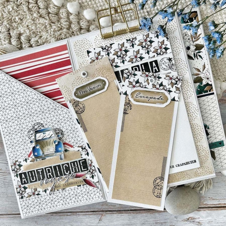 Découpes en papier Globe-trotter Die cuts Label 53 pcs - Chou & Flowers - Rougier et Plé