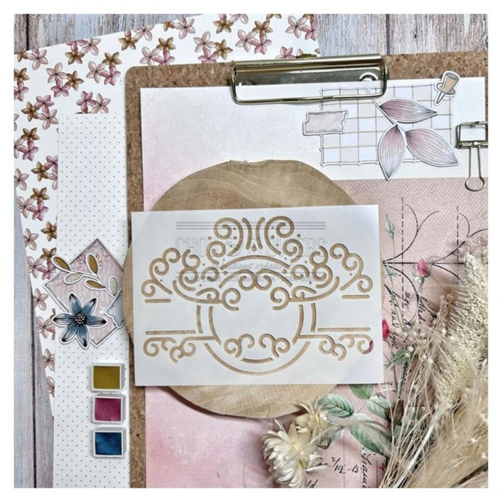 Pochoir 10,5 x 14,8 cm Arabesque - Chou & Flowers - Rougier et Plé