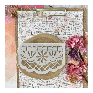 Pochoir 10,5 x 14,8 cm Fanion Picado - Chou & Flowers - Rougier et Plé