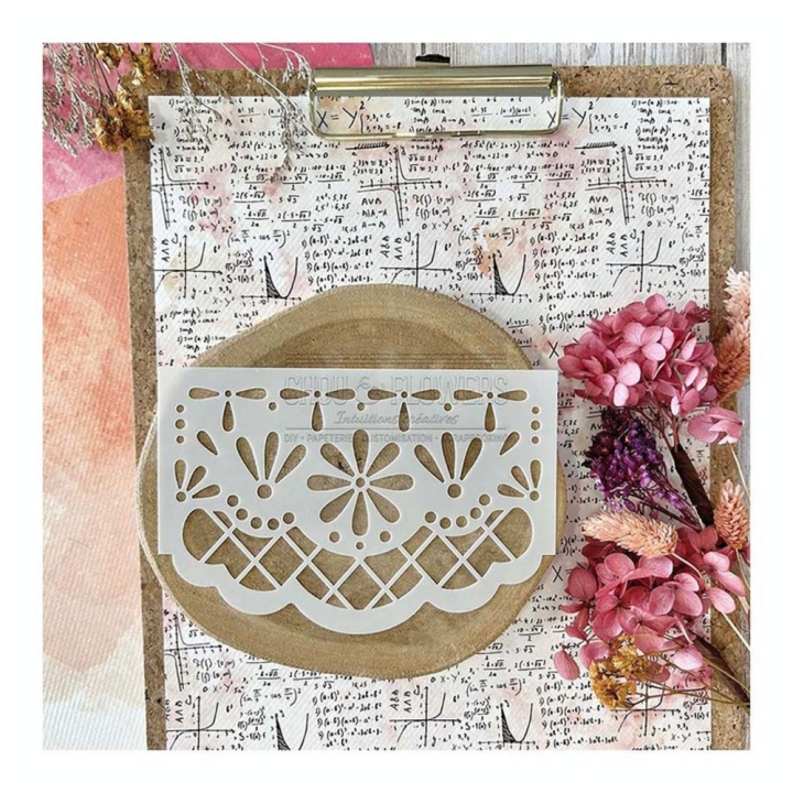 Pochoir 10,5 x 14,8 cm Fanion Picado - Chou & Flowers - Rougier et Plé