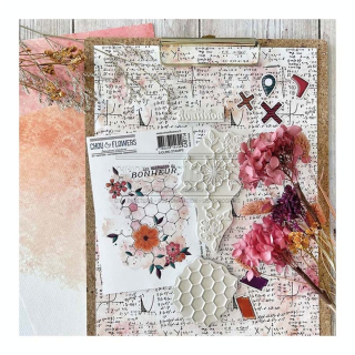 Tampons Cling 10 x 15 cm Les molécules du bonheur 3 pcs - Chou & Flowers - Rougier et Plé