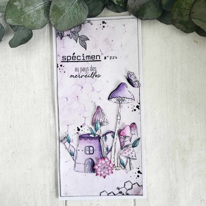 Tampons Cling 10 x 15 cm Les molécules du bonheur 3 pcs - Chou & Flowers - Rougier et Plé