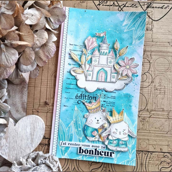 Tampon Cling 7 x 9,5 cm Doudou princesse - Chou & Flowers - Rougier et Plé