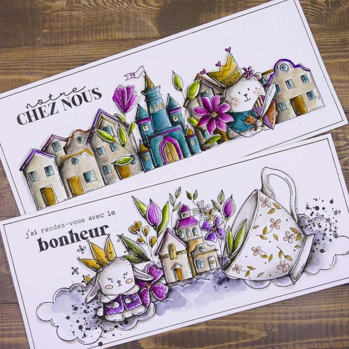 Tampon Cling 7 x 9,5 cm Doudou princesse - Chou & Flowers - Rougier et Plé