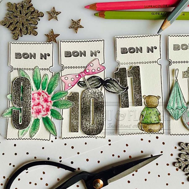 Tampon en bois Flowers - Chou & Flowers - Rougier et Plé