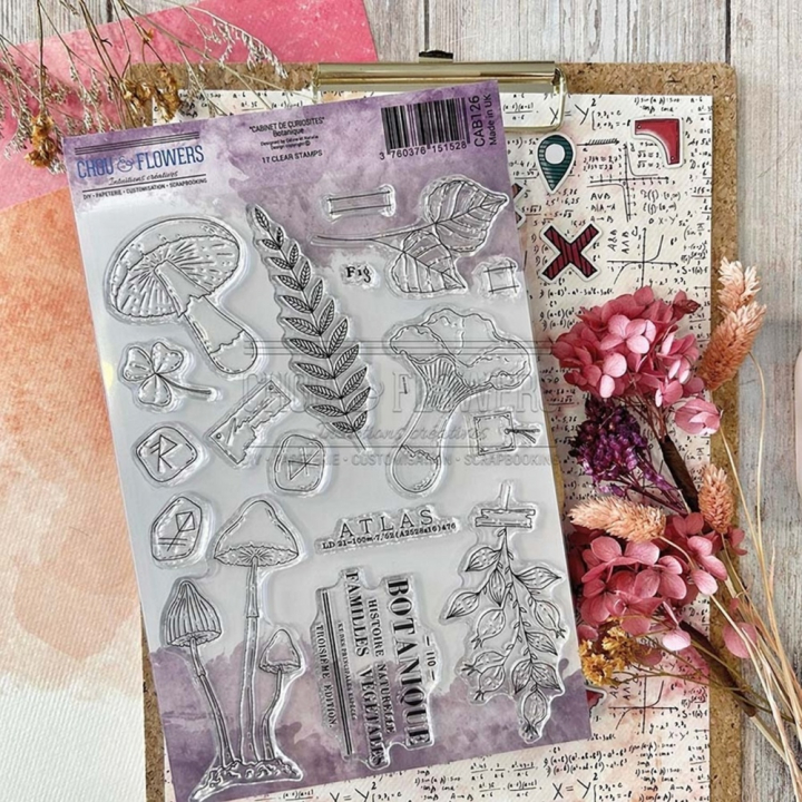 Tampons transparents Botanique 17 pcs - Chou & Flowers - Rougier et Plé