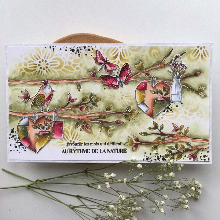 Tampons transparents Les branches 11 pcs - Chou & Flowers - Rougier et Plé