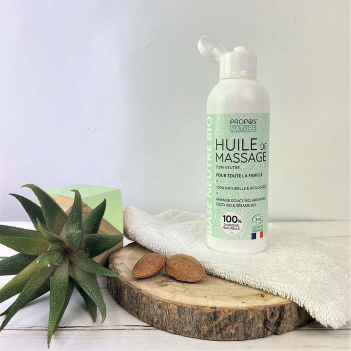 Huile de massage neutre Bio 200 ml - Joli'Essence - Rougier et Plé